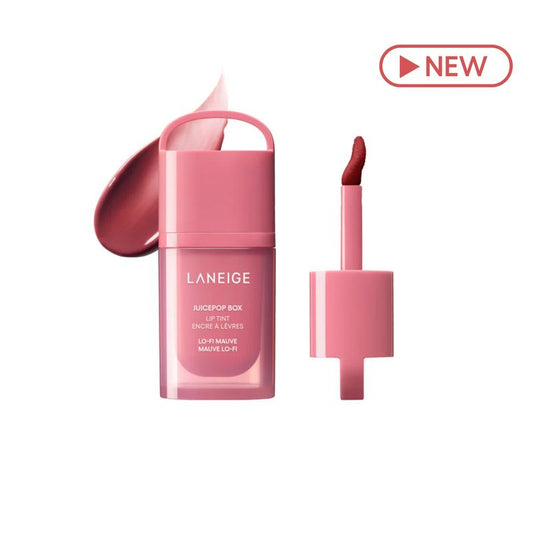 Laneige Juicepop Box Lip Tint, Lip Oil Stain, 8 Buildable Tints, Lasting Color